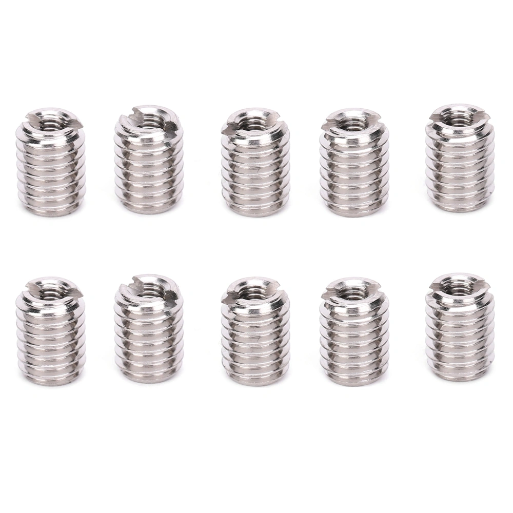 10Pcs Thread Inserts Repair Tool Reducing Nut Male Female Stainless Steel Fastener Hardware