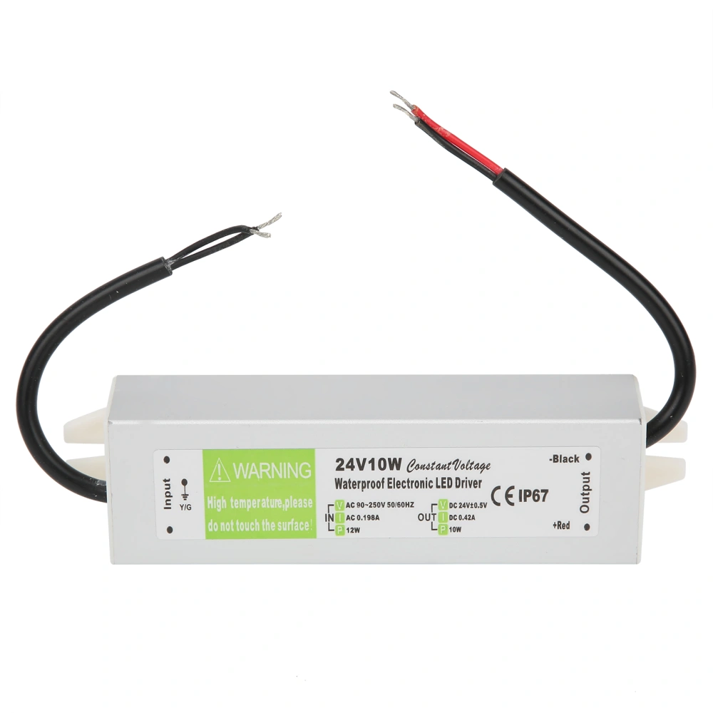 10W Professional Waterproof Electronic LED Driver Power Supply AC90- (50/60HZ)