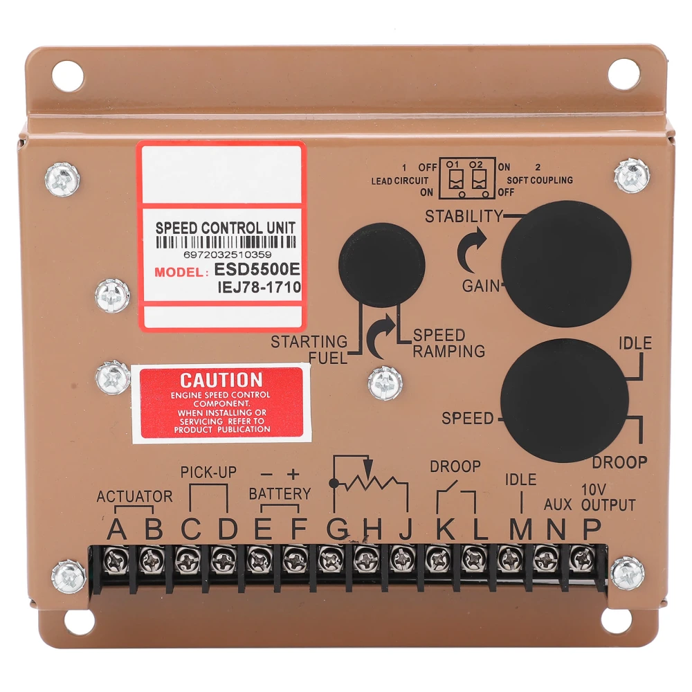 Engine Speed Regulator Generator Electronic Control Module Genset Parts ESD5500e DC 12V/24V