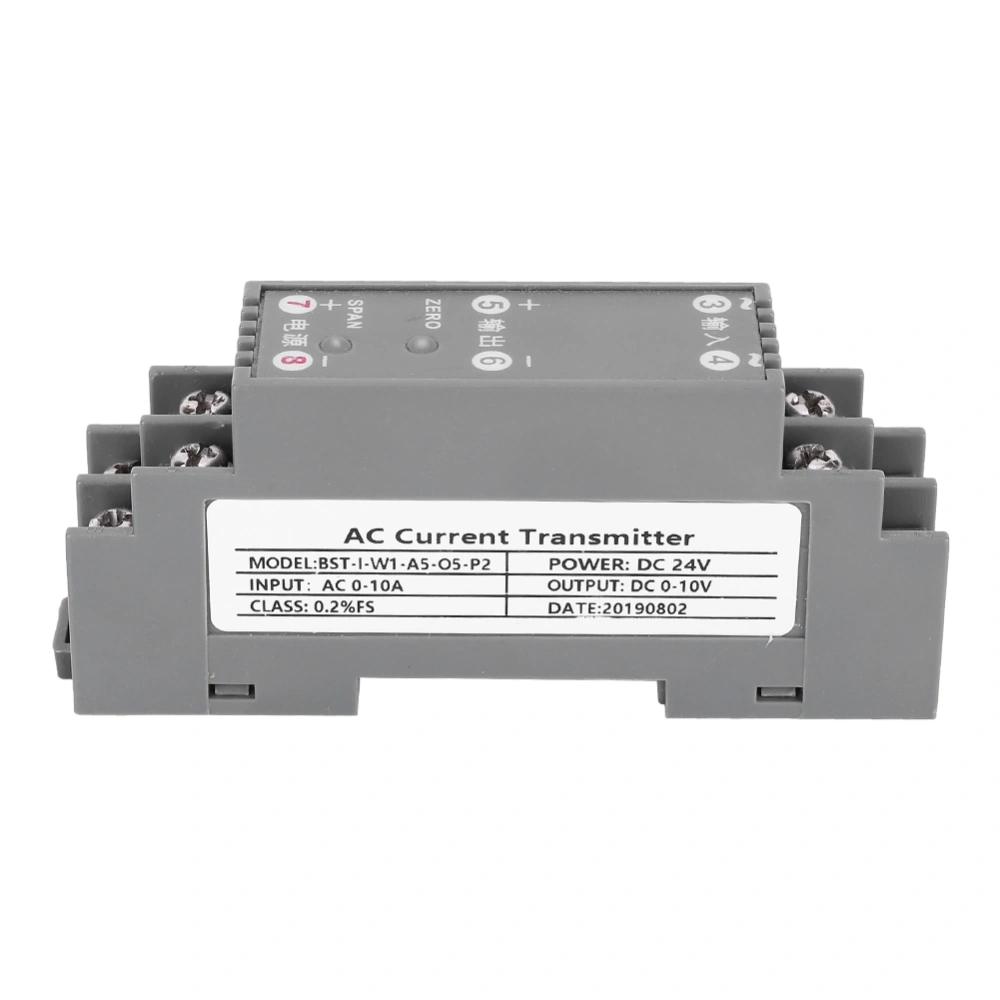 AC Transmitter Current Sensor Medium Voltage Equipment Industrial Accesssory DC 24V Power Supply