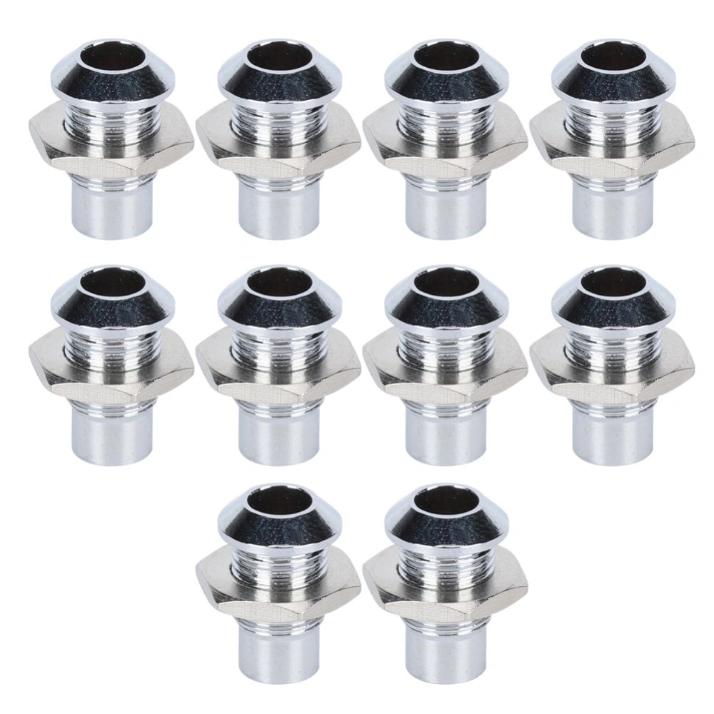 10Pcs Convex Copper Metal LED Mount Holder Base for 5mm / 0.2in Light Emitting Diode