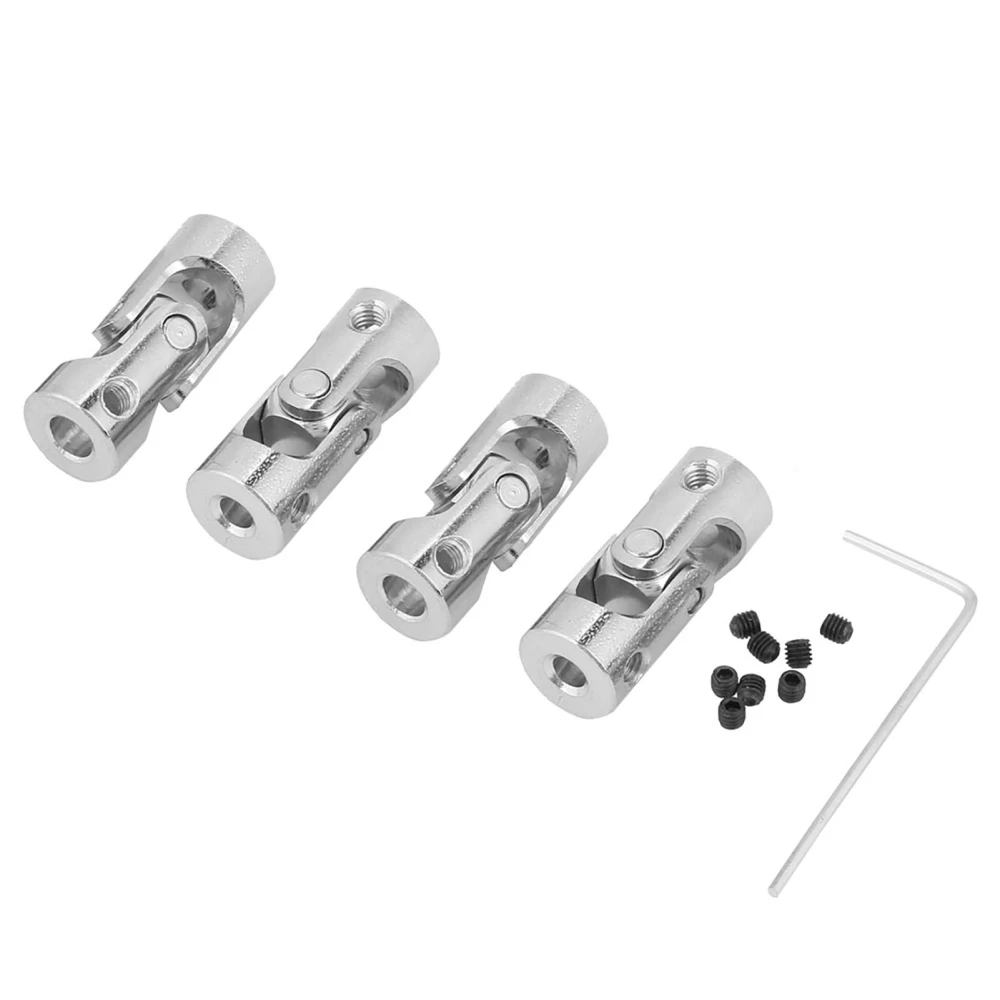 4pcs Shaft Coupling Motor Connector DIY Steering Length 23mm OD 9mm Universal Joint (3*4mm)