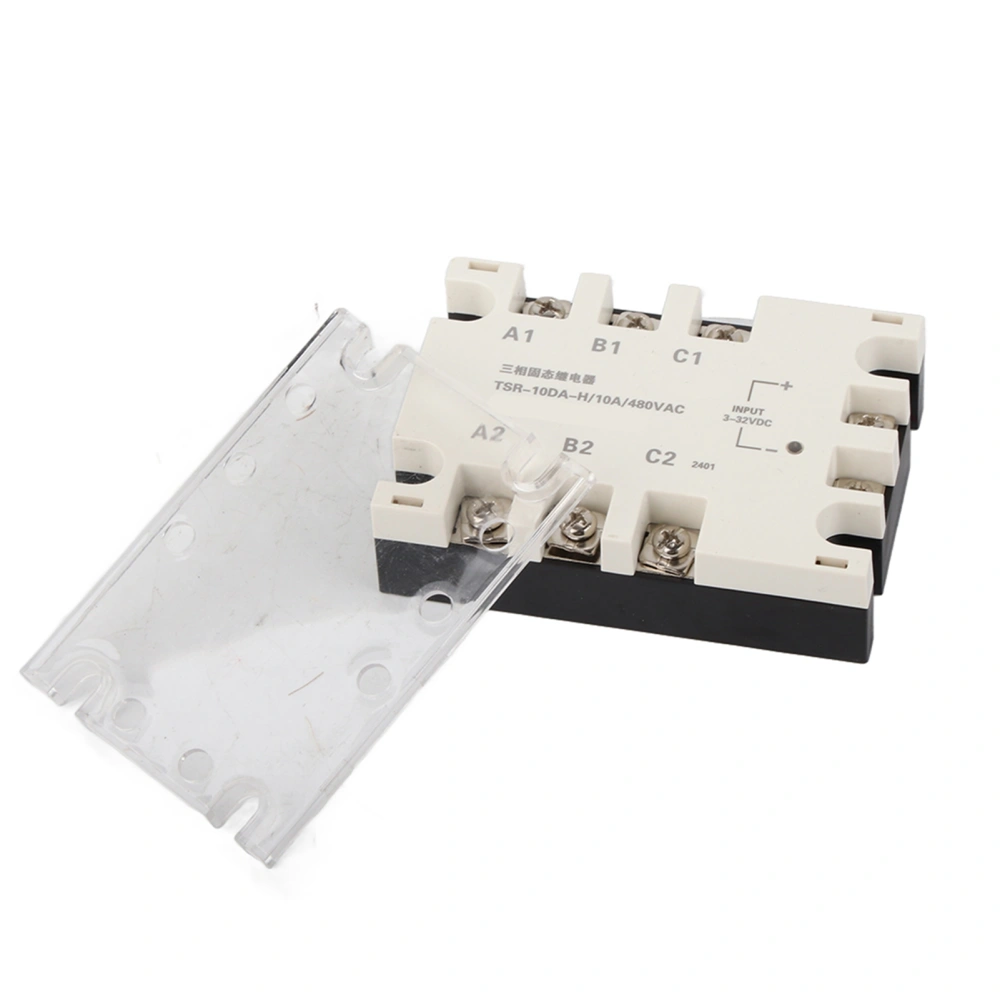 3 Phase 10A DC AC Solid State Relay SSR Input 3‑32VDC Load 24‑480VAC TSR‑10DA H