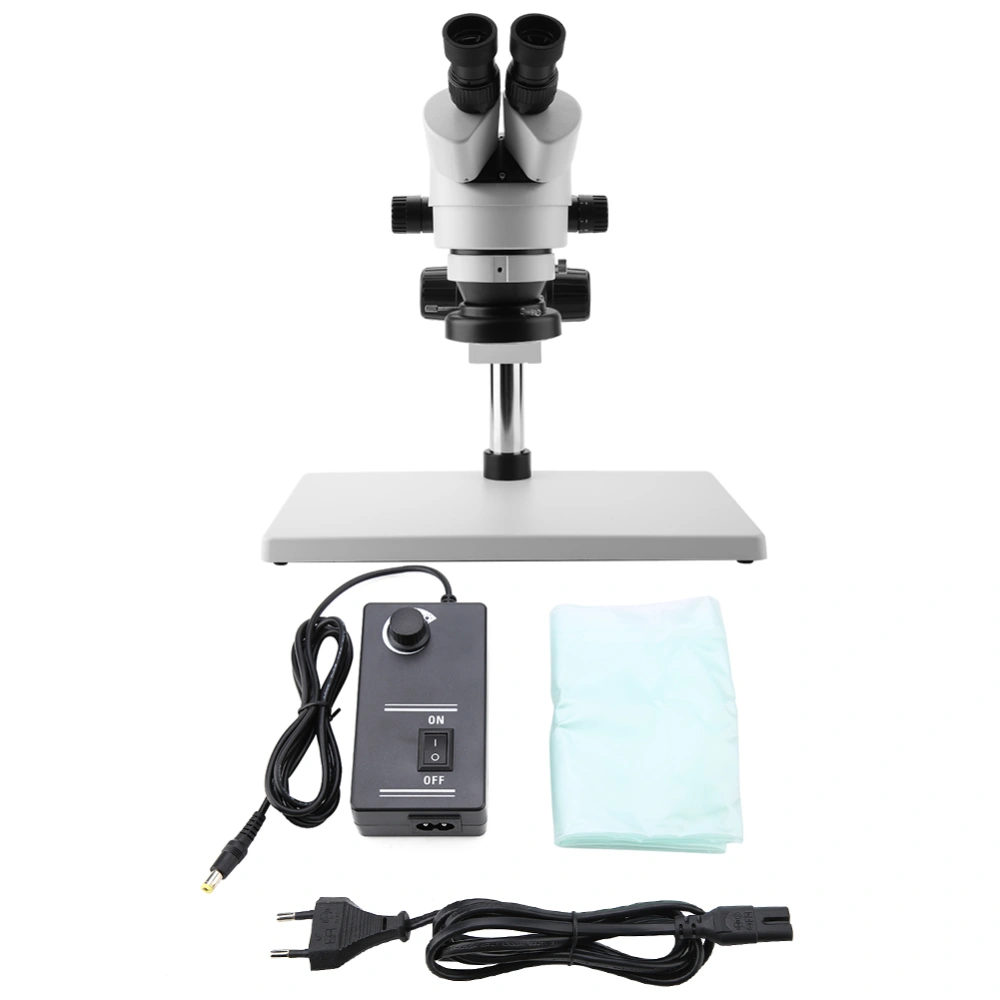 7X-45X Binocular Stereo Microscope WF10X/20 Eyepieces 0.7X-4.5X Zoom Objective 100-240VAC