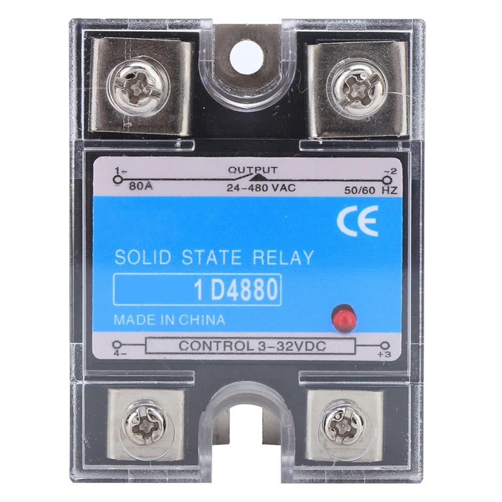 Solid State Relay 3-32VDC Input 24-480VAC Load DC AC SSR Electrical Equipments(BERM-1D 4880 )