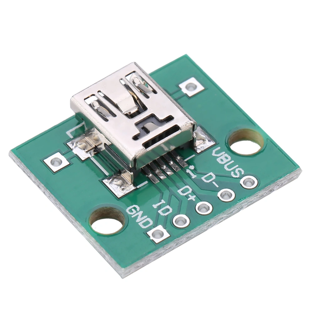 10Pcs Mini USB to DIP Adapter Board 5P for 2.54mm PCB Board DIY USB Power Supply