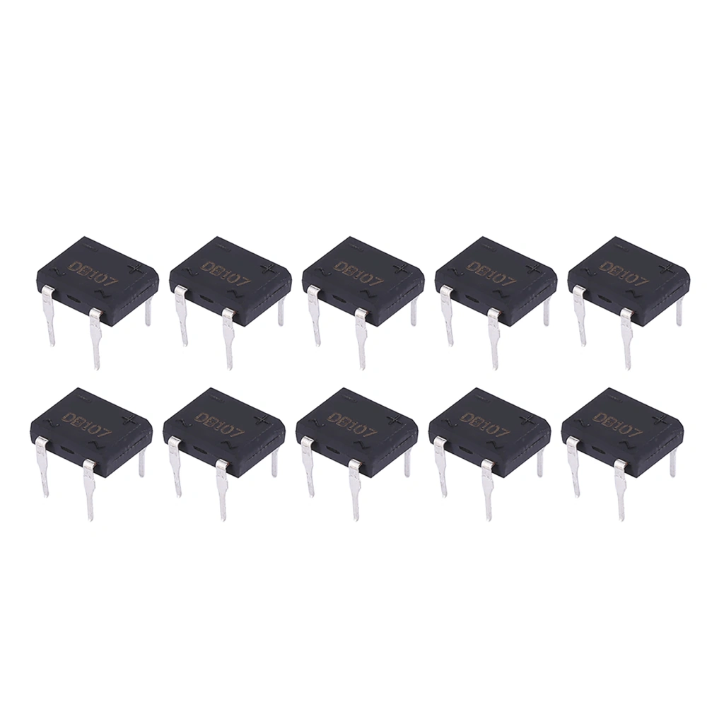 DB107 Bridge Rectifier for Household Appliances Industrial Electronic Circuit 1A 1000V(10Pcs)