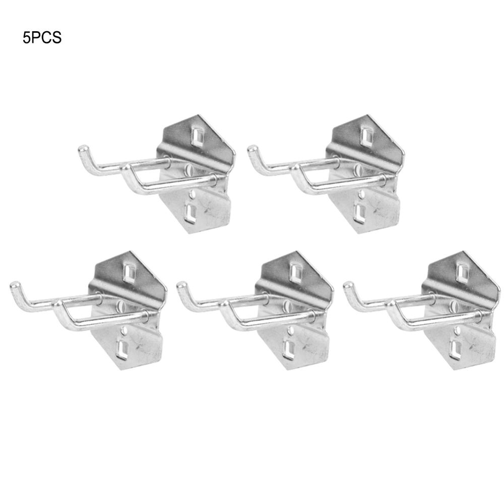 5PCS Hardware Tool Storage Rack Pegboard Hook Wall Mounted Garage Tool Storage Stand(50x￠6mm )