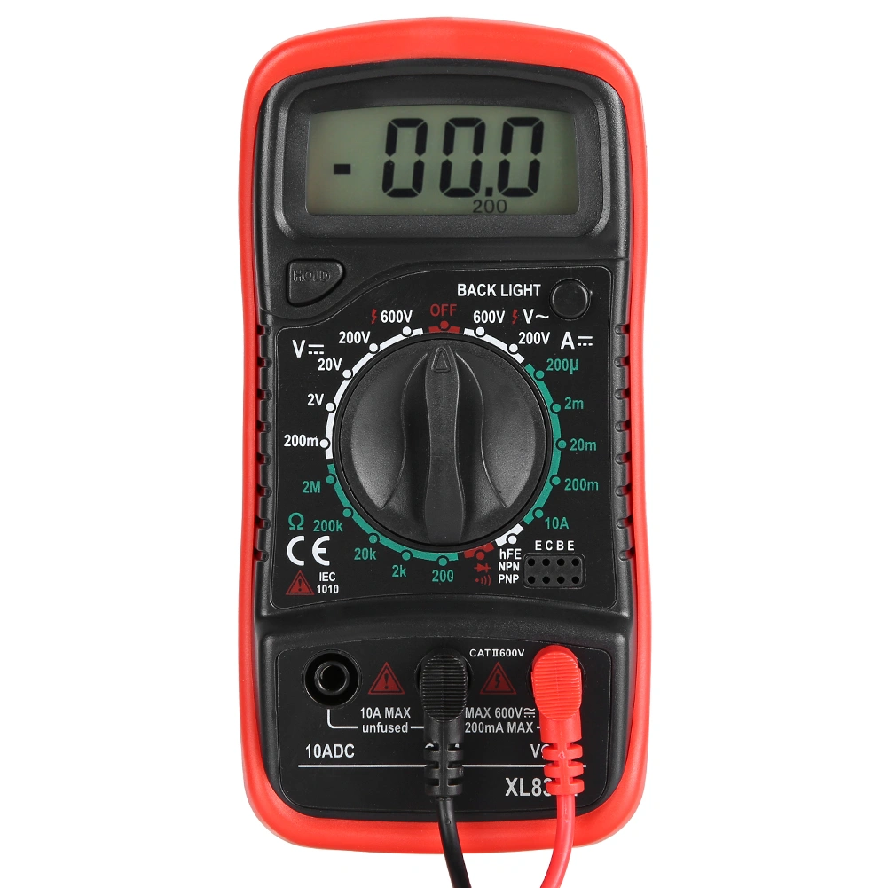 XL830L Handheld LCD Digital Multimeter Voltmeter Ammeter Ohmmeter Current Voltage TesterXL830L Red