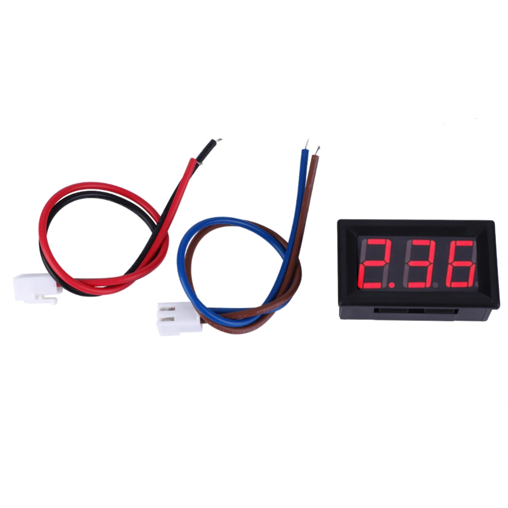 0.56 in Two cable Digital DC Current Display Panel 0-10A Ammeter Red