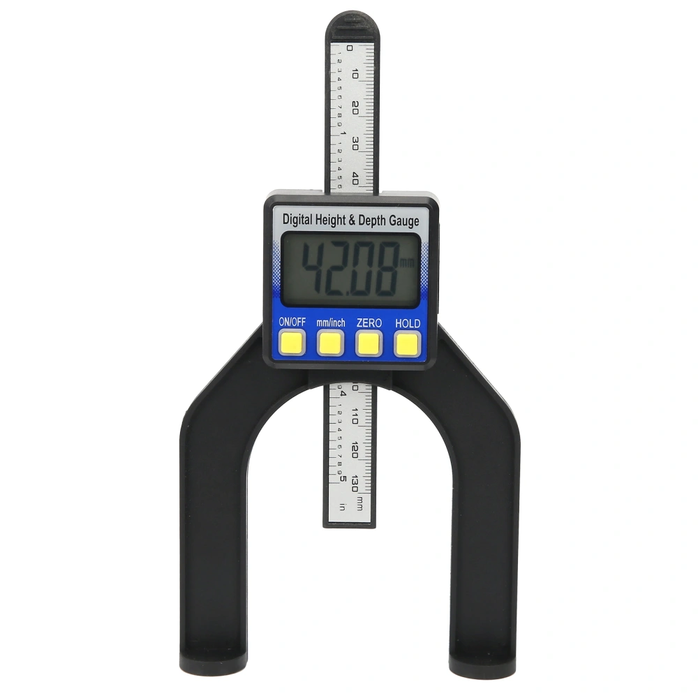 Electronic Height Depth Gauge Digital Display Woodworking Ruler Measure Tool 0‑80mm