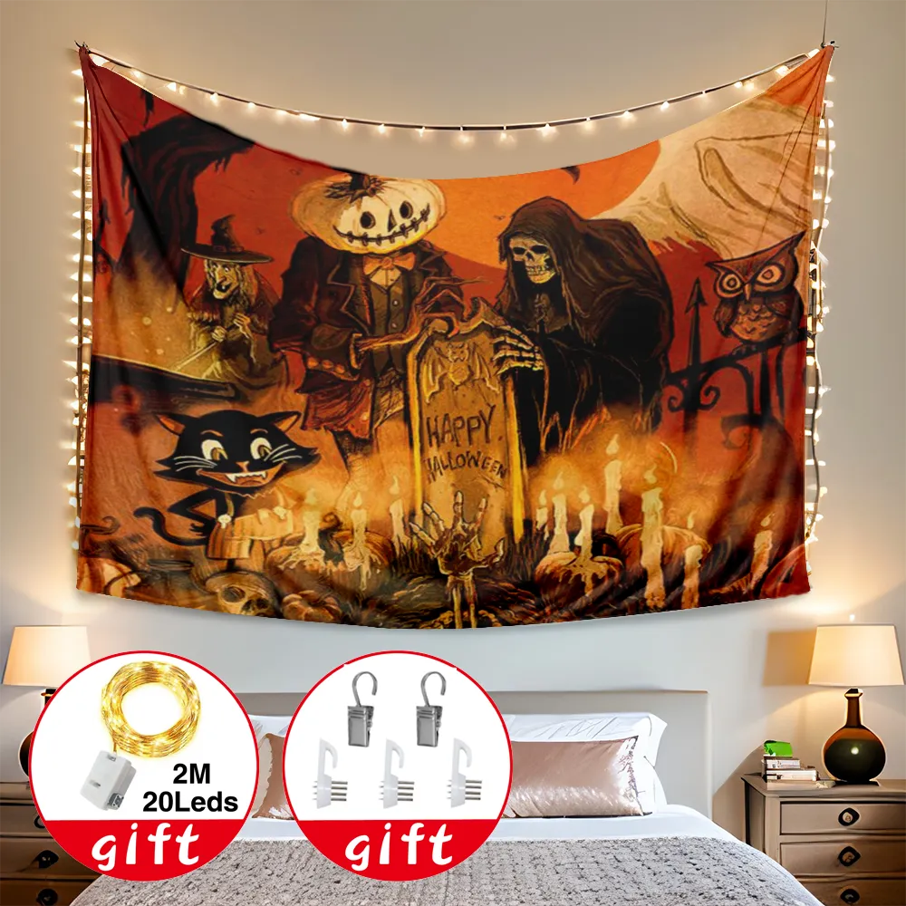 Halloween Tapestry, Bat Tapestry, for Bedroom Aesthetic,#308