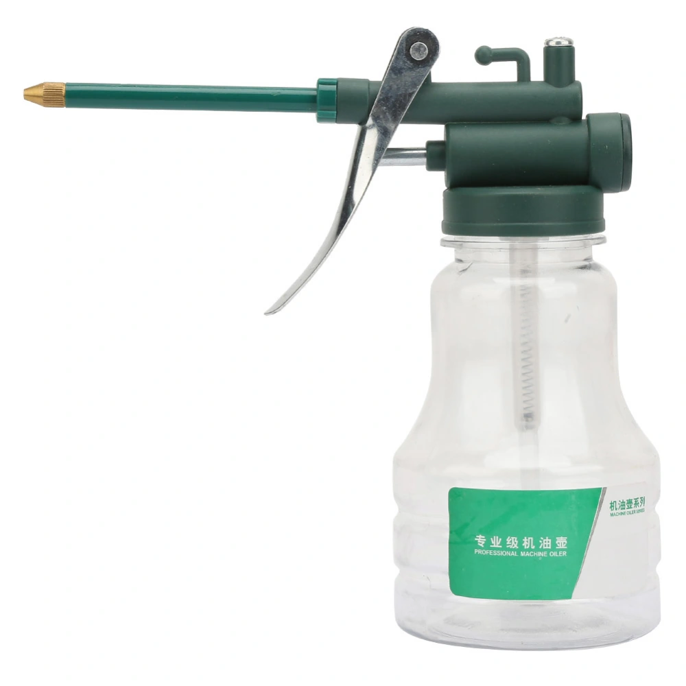 High Pressure Transparent Pump Oiler Spray Gun Long Beak Lubrication Oil Can Pot