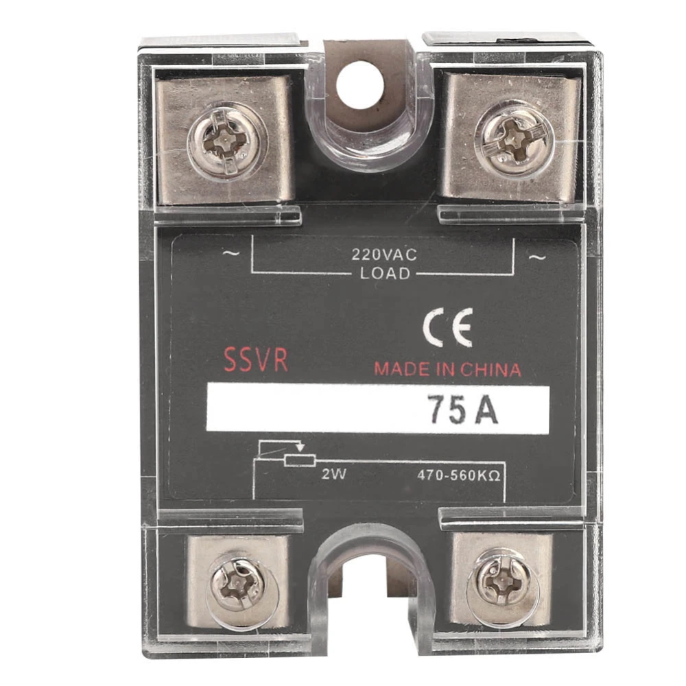 Solid State Voltage Regulator Single Phase SSVR 470-560KΩ Load 220VAC Electrical Supplies(BERM-R 75A )