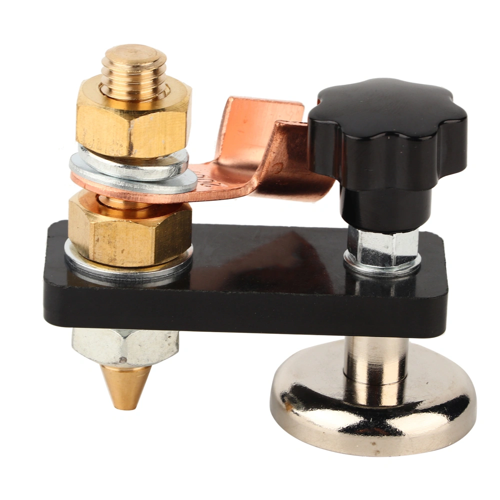 Welding Magnetic Head Soldering Grounding Connector Tool 0.2in Insulation Board Single Head