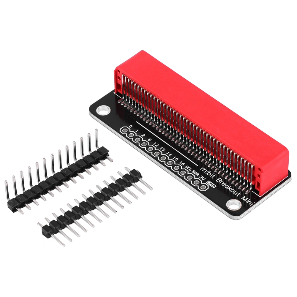 Extension Board Gold Plating MINI/Micro:bit Components Parts 2.54mm Pin(Red)