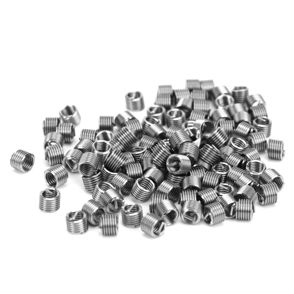 100Pcs Thread Inserts Male Female Reducing Nut Repair Tool Stainless Steel Fastener M4x0.71.5D