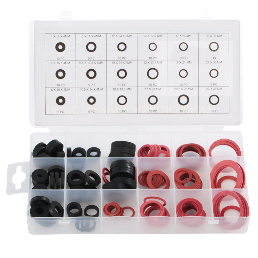 141pcs NBR O Ring Tap Seal Plumbing Gasket Rubber Washer Assortment Set