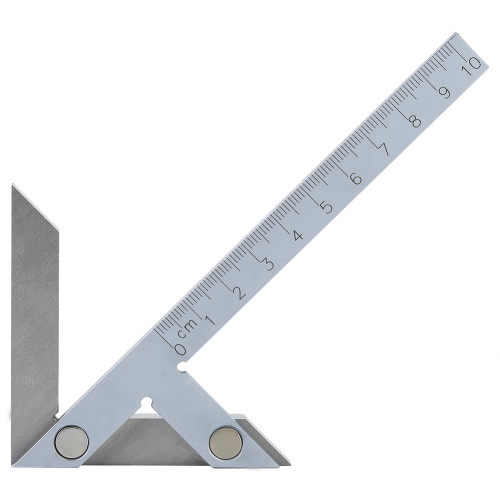 Steel 4-90mm Center Angle Gauge Portable Centering Square Gauge Angle Ruler(100*70mm)