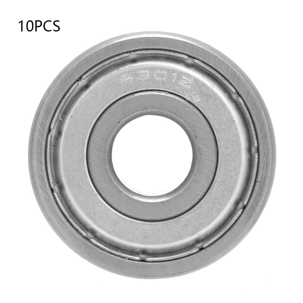 10Pcs 6301-ZZ Sealing Bearing Steel Deep Groove Ball Bearing 12*37*12mm