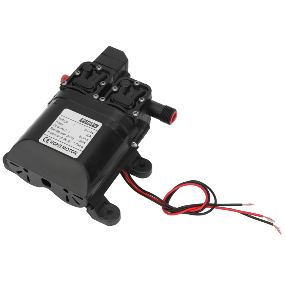 DC 12V 120W High Pressure Self Priming Diaphragm Water Pump with Automatic Pressure Switch