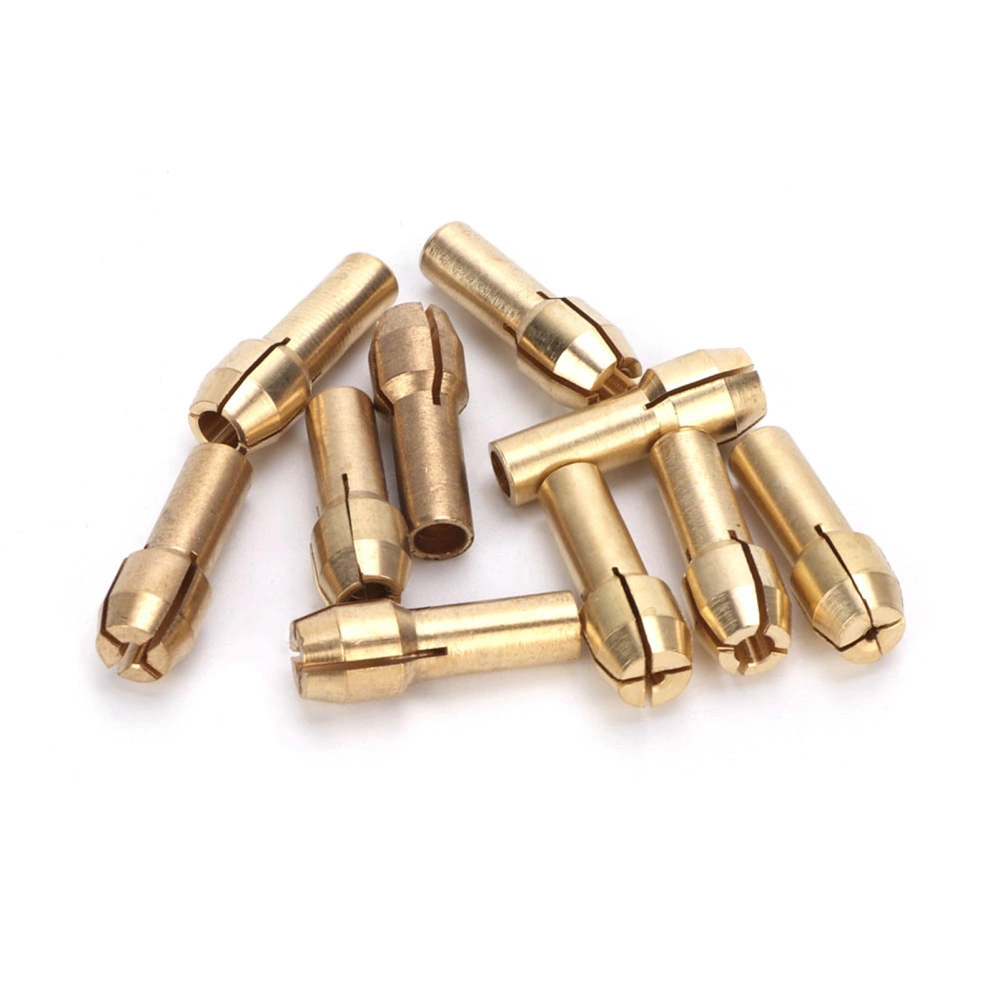 10pcs 0.5-3.2mm Mini Brass Collets Chucks Electric Grinder Rotary Tool Accessories (4.3mm)