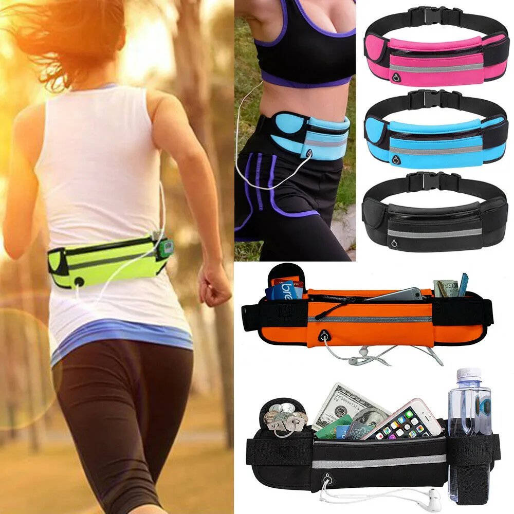 Unisex Outdoor Waterproof Waist Bag Sport Running Multi Pocket Bumbags