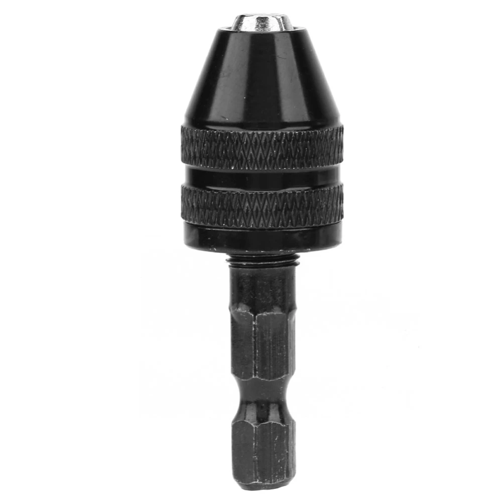 0.3-3.6mm Keyless Drill Chuck 1/4" Hex Shank Quick Change Adapter Converter