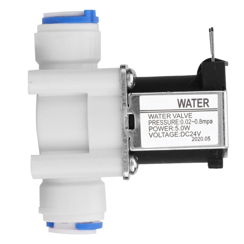 24VDC N/C Plastic Electric Solenoid Valve Quick Connection for Water Purifier