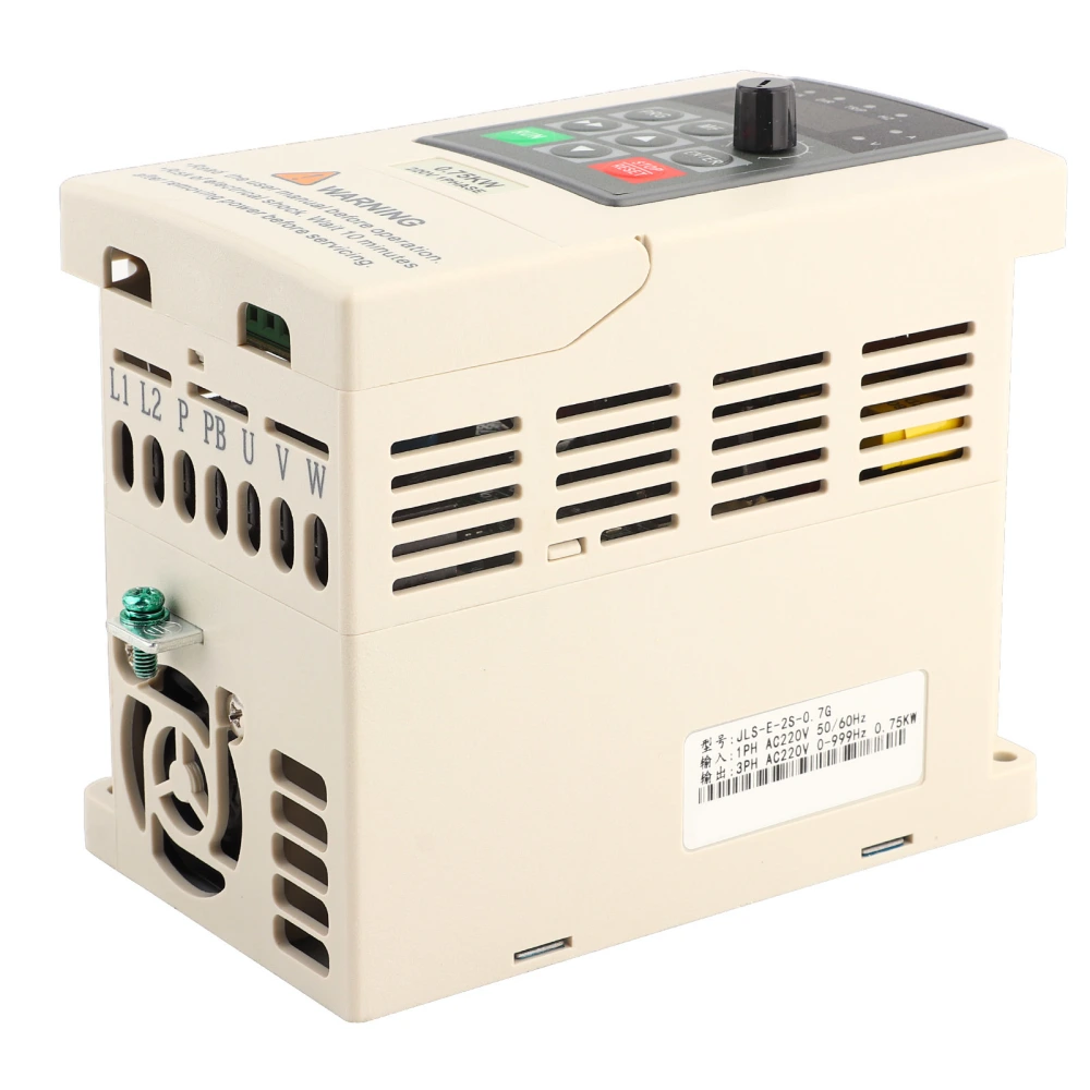 220V 0.75KW VFD Variable Frequency Drive Inverter 1-Phase Input 3-Phase Output