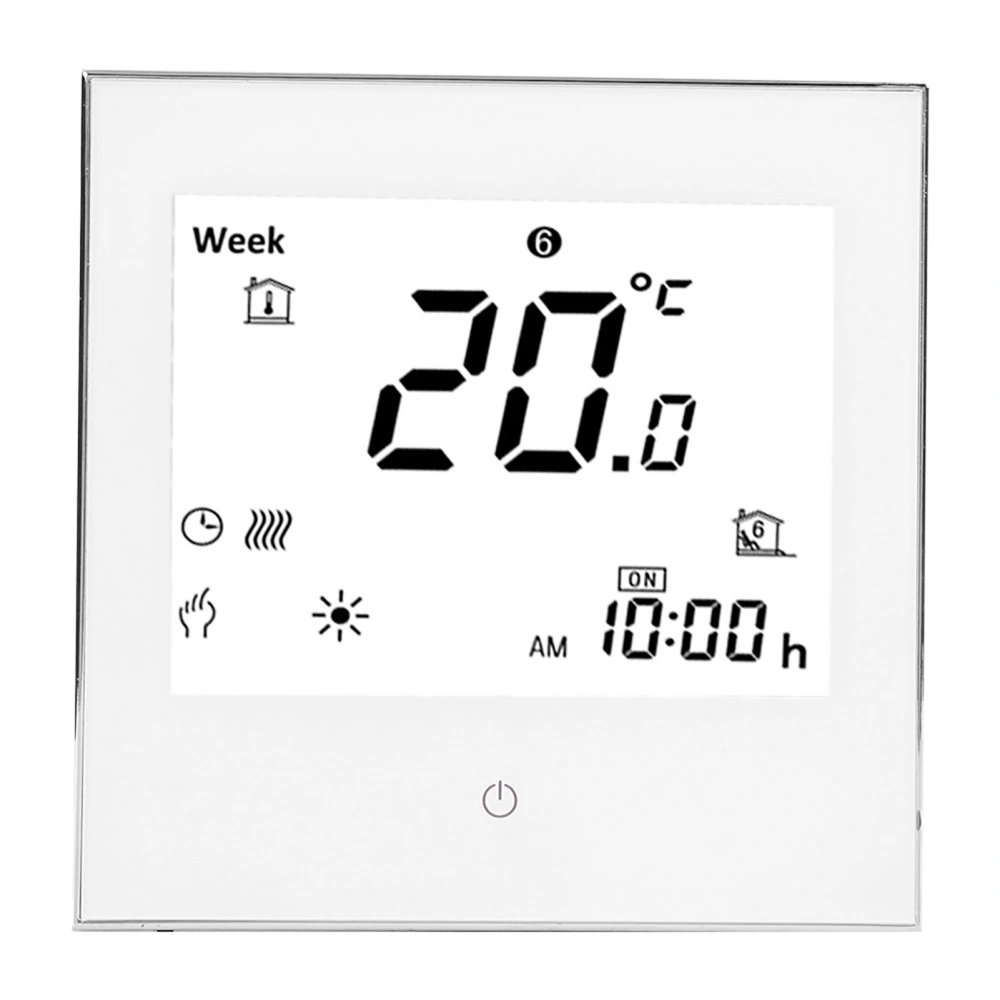 Heating Room Thermostat Weekly Programmable LCD Display Touching Screen 5A AC110‑