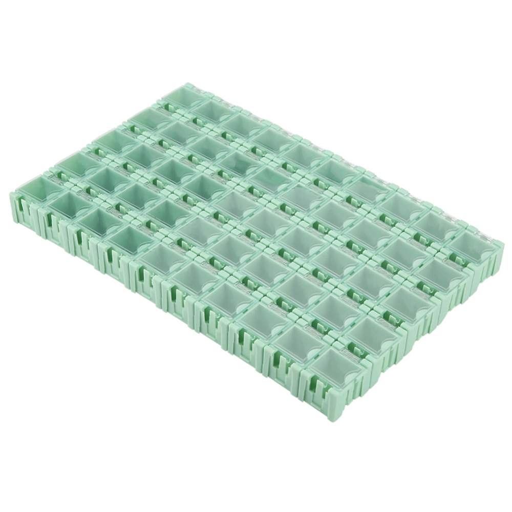 50Pcs Green SMT SMD Container Box Electronic Components Mini Storage Case