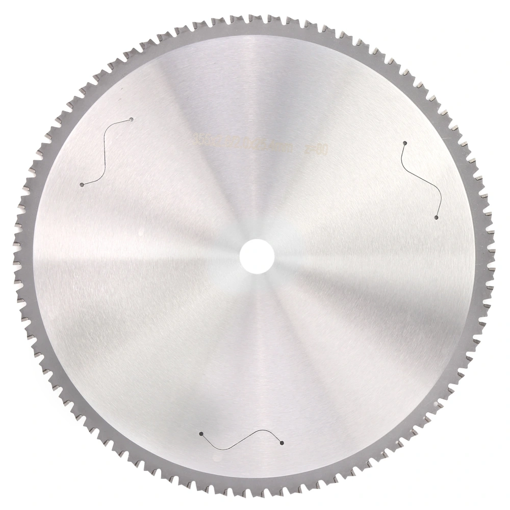 Circular Saw Blade Metal Cutting Disc 80T HighSpeed Steel 355 x 2.6 x 2.0 x 25.4mm