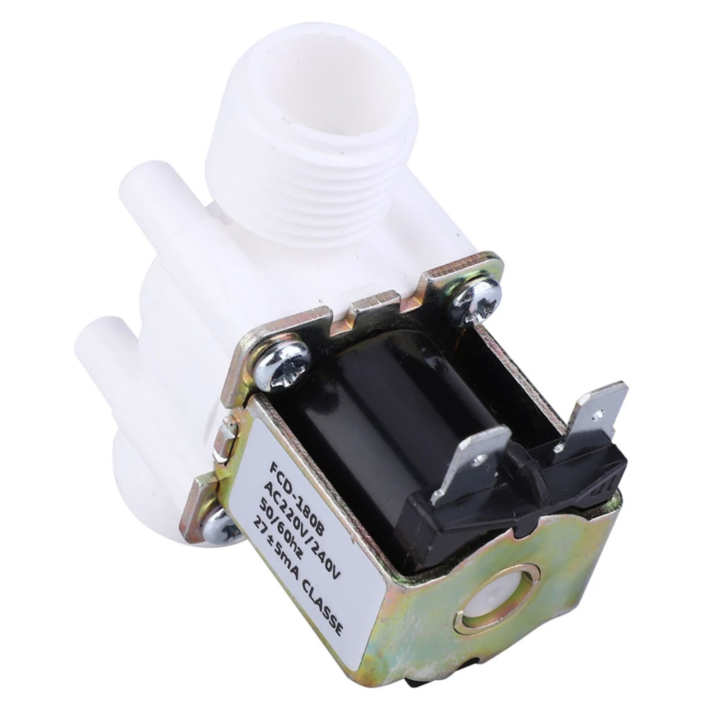 G1/2 NC Plastic Electric Solenoid Valve Normally Closed Water Inlet ValveAC220-240V