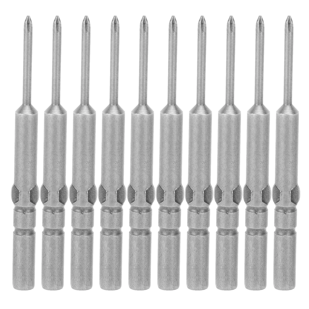 10Pcs Screwdriver Bit Electric Cross Strong Magnetic NonSlip Hardened Hardware Hand Tool 2.5mm