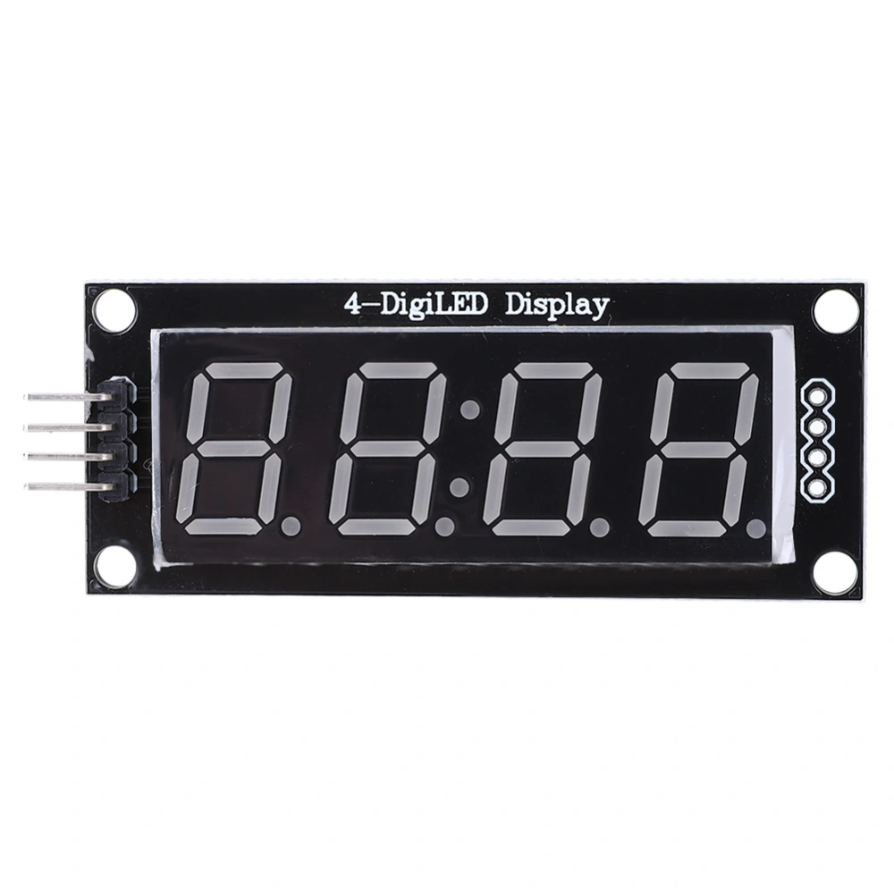 LED Display Tube Module 4-Digit 7-Segment for 2-Pin Digital I/O Connection Components