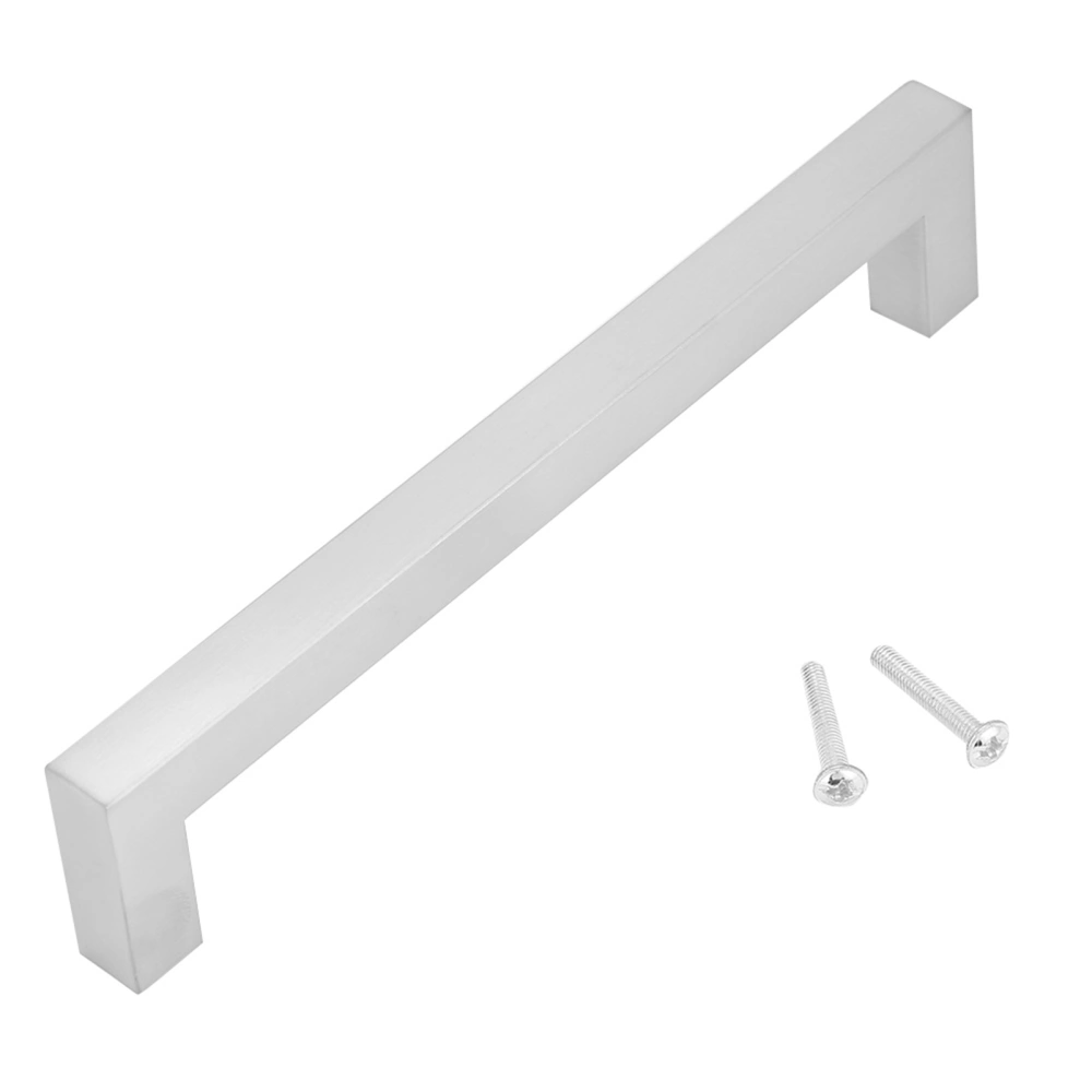 12mm 304 Stainless Steel Silver Cabinet Handle Simple Style Furniture Door Accessory(160mm)