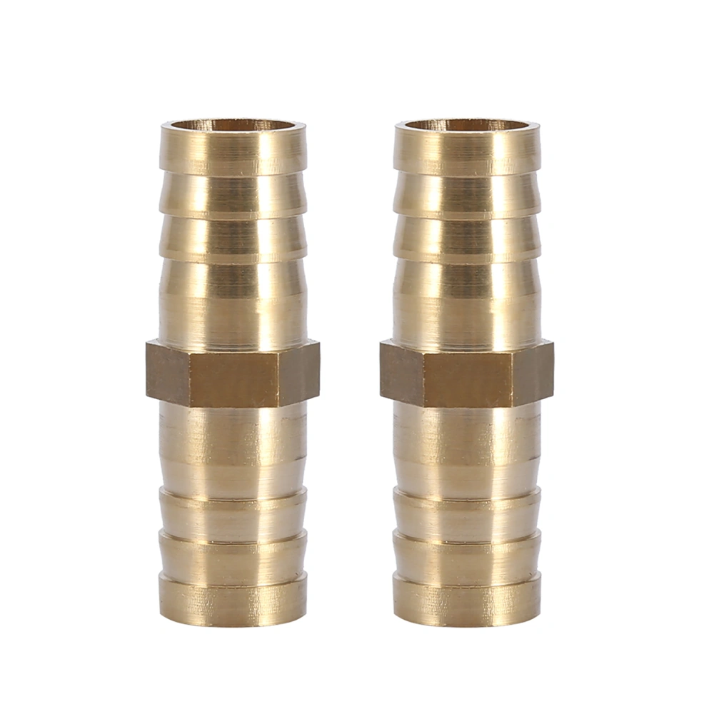 Brass Barbed Straight 2-Way Pipe Connector Tube Joiner Fitting 6/8/10/12/14/16/20mm