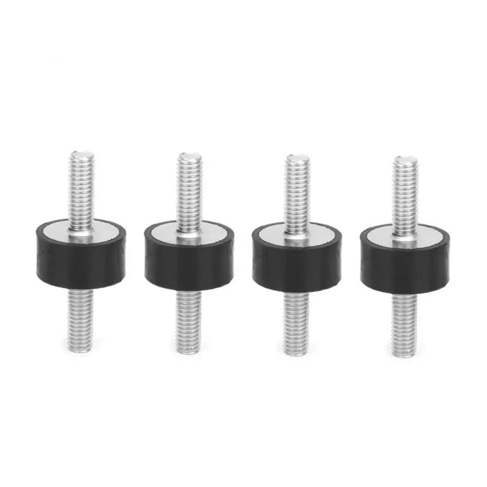 4pcs M6 Rubber Mounts Male Anti Vibration Silentblock Car Boat Bobbins (VV20*10 M6*18)