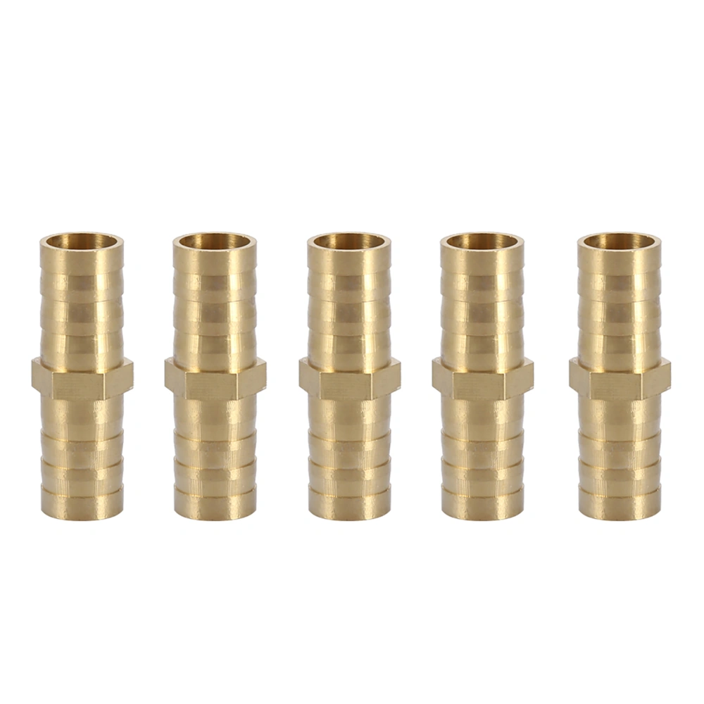 Brass Barbed Straight 2-Way Pipe Connector Tube Joiner Fitting 6/8/10/12/14/16/20mm