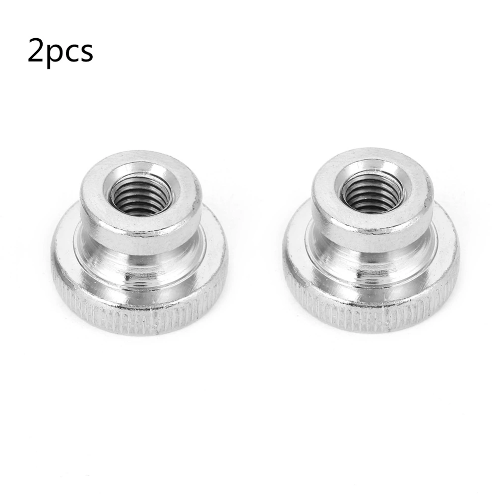 M3 M4 M5 M6 M8 M10 Nickel Plated Carbon Steel Hand Tighten Knurled Thumb Nuts (M8 2pcs)