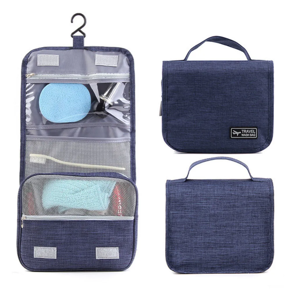 Hanging Travel Toiletry Wash Bag Waterproof Folding Storage Organizer