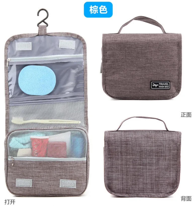 Hanging Travel Toiletry Wash Bag Waterproof Folding Storage Organizer