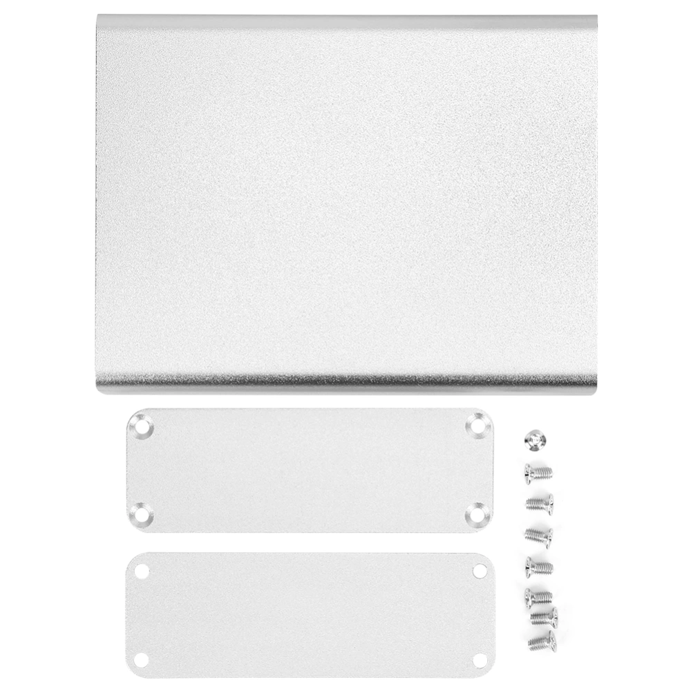 Aluminum Project Box Integrated Matte Silver DIY Electronic Product Shell 28x84x110mm