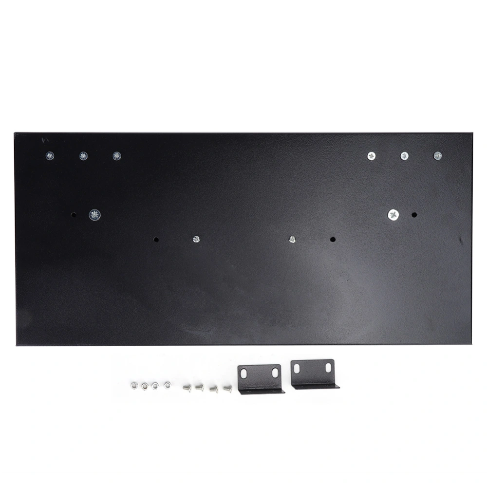 Fiber Optic Terminal Box 24 Outlets ST Interface Tray Type Box Black 43.5 x 20 x 4.5cm