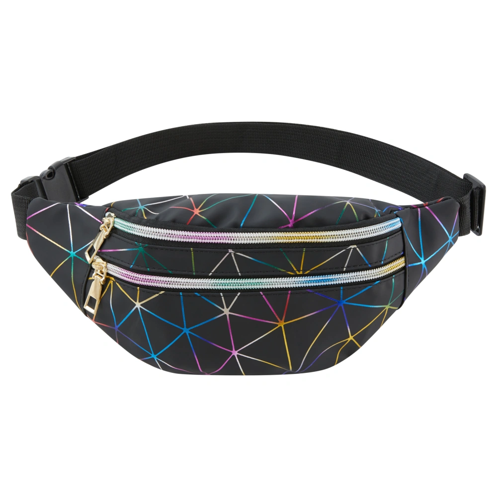 Female Multicolor Waist Bags, Fanny Pack,Travel Waist Casual Bag