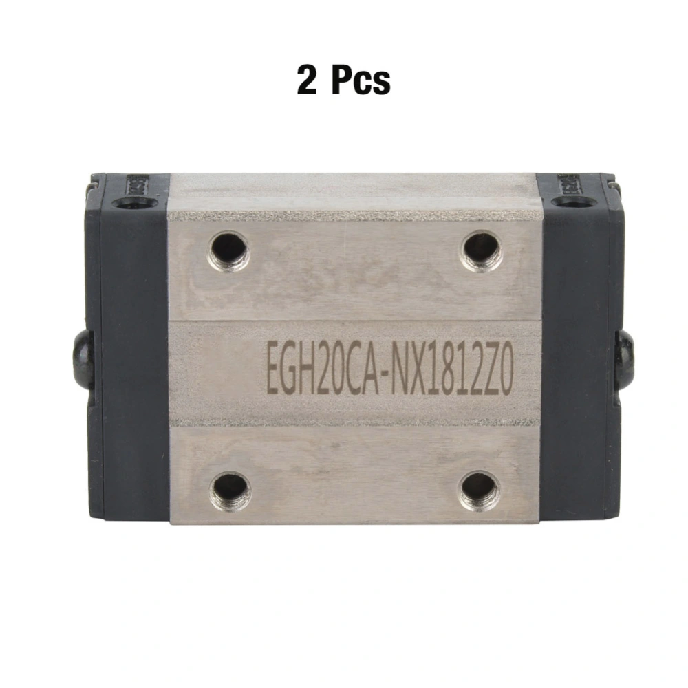 2pcs EGH20CA Mini Linear Motion Guide Rail Block Slider Bearing Steel Sliding Blocks