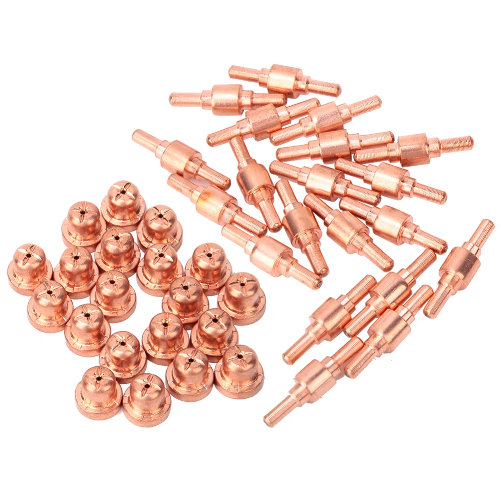 40pcs Plasma Cutter Consumables Electrode Nozzle Tip for PT31 LGK40 Plasma Torch