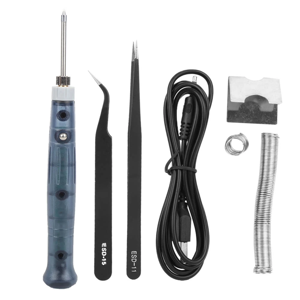 USB Soldering Iron Set Outdoor Portable Electric Powered Soldering Iron Repair Tools