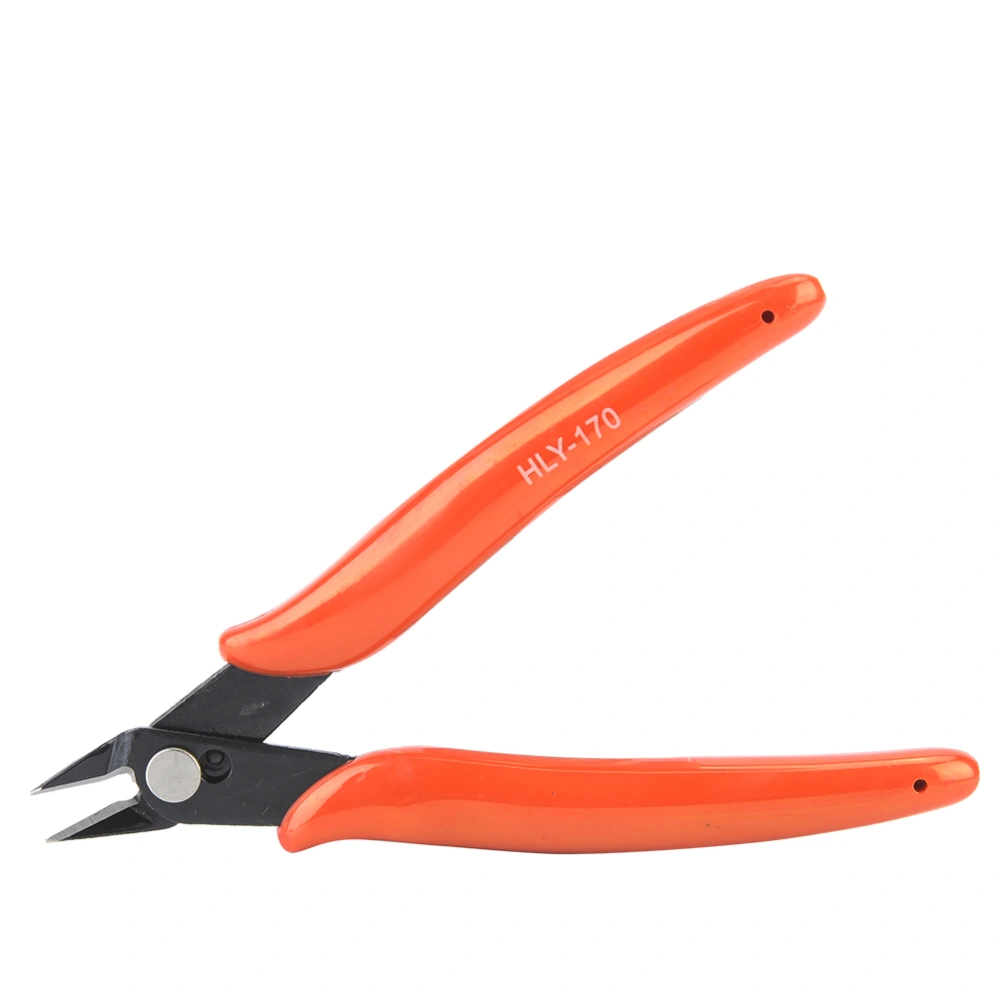 Mini Diagonal Pliers Electrical Wire Cable Cutter Side Snips Flush Pliers Hand Tool (Red)